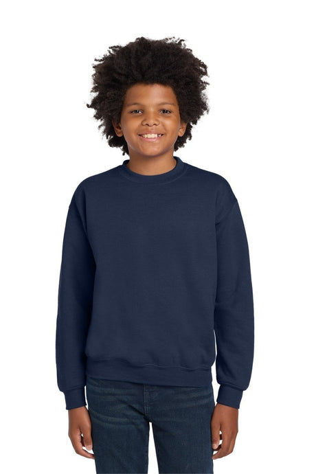 Gildan ® Youth Heavy Blend™ Crewneck Sweatshirt. 18000B - Gildan 18000B Navy XS Crewneck Sweatshirts