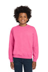 Gildan ® Youth Heavy Blend™ Crewneck Sweatshirt. 18000B - Gildan 18000B Safety Pink XS Crewneck Sweatshirts