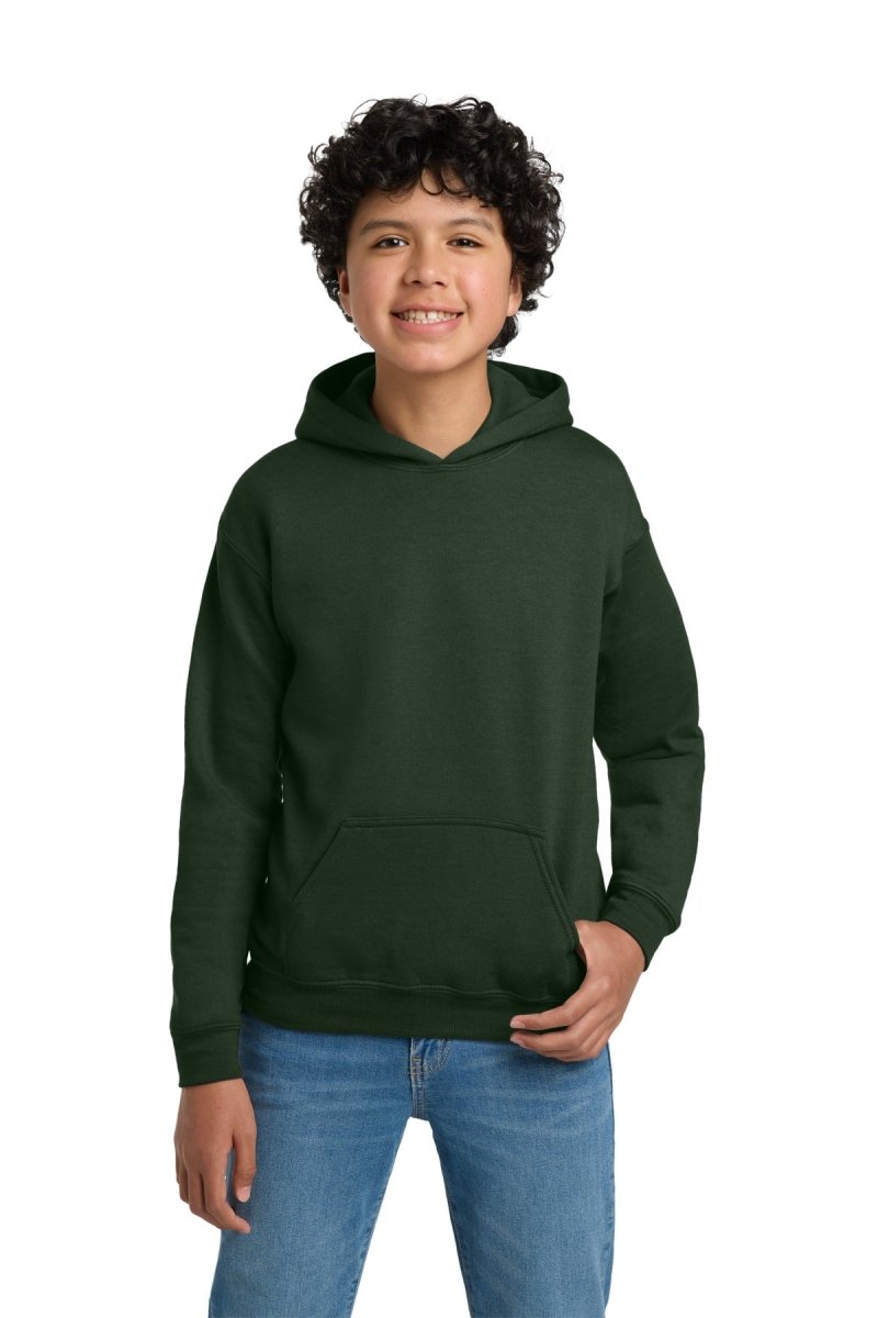 Gildan ® - Youth Heavy Blend™ Hooded Sweatshirt. 18500B - Gildan 18500B Forest Green XS Sweatshirts