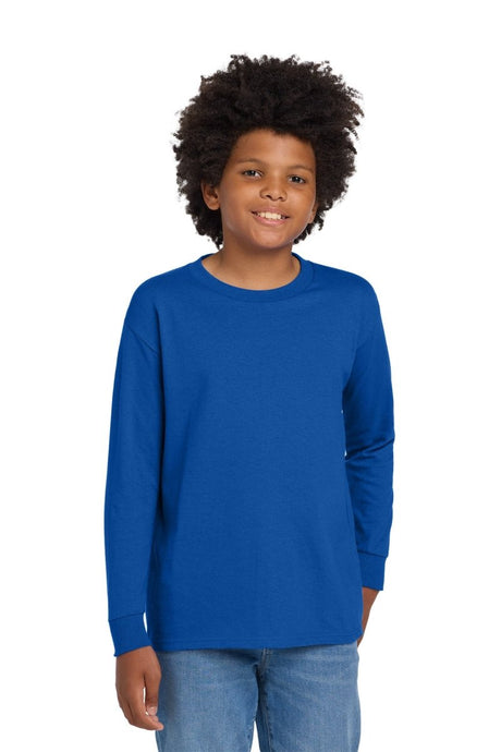 Gildan ® Youth Heavy Cotton ™ 100% Cotton Long Sleeve T-Shirt. 5400B - Gildan 5400B Royal XS Long Sleeve T-Shirts