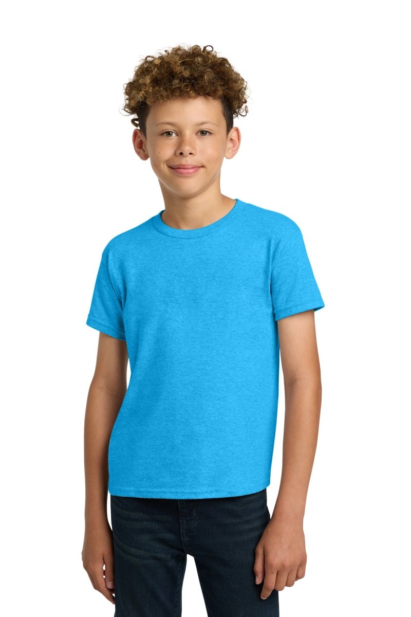 Gildan ® - Youth Heavy Cotton ™ 100% Cotton T-Shirt. 5000B - Gildan 5000B Heather Sapphire XS Short Sleeve T-Shirts