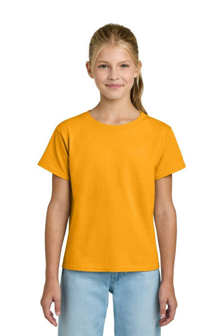 Gildan ® Youth Light Cotton Tee 3000B - Gildan 3000B Gold S Short Sleeve T-Shirts