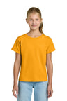 Gildan ® Youth Light Cotton Tee 3000B - Gildan 3000B Gold S Short Sleeve T-Shirts