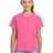 Gildan ® Youth Light Cotton Tee 3000B - Gildan 3000B Safety Pink XS Short Sleeve T-Shirts