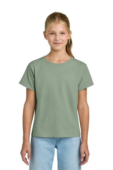 Gildan ® Youth Light Cotton Tee 3000B - Gildan 3000B Sage S Short Sleeve T-Shirts