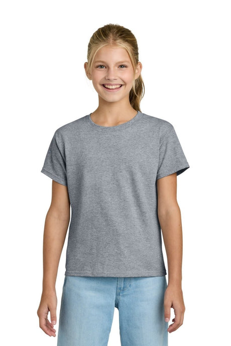 Gildan ® Youth Light Cotton Tee 3000B - Gildan 3000B Sport Grey XS Short Sleeve T-Shirts