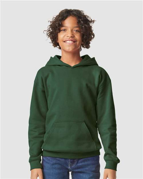 Gildan Youth Softstyle® Midweight Hooded Sweatshirt - Gildan SF500B Forest Green XS Sweatshirts