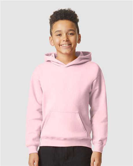 Gildan Youth Softstyle® Midweight Hooded Sweatshirt - Gildan SF500B Light Pink XS Sweatshirts
