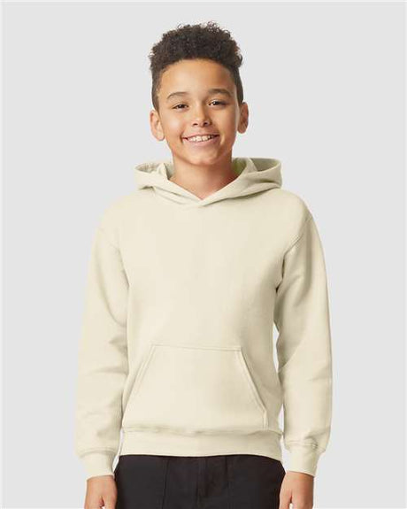 Gildan Youth Softstyle® Midweight Hooded Sweatshirt - Gildan SF500B Sand XS Sweatshirts