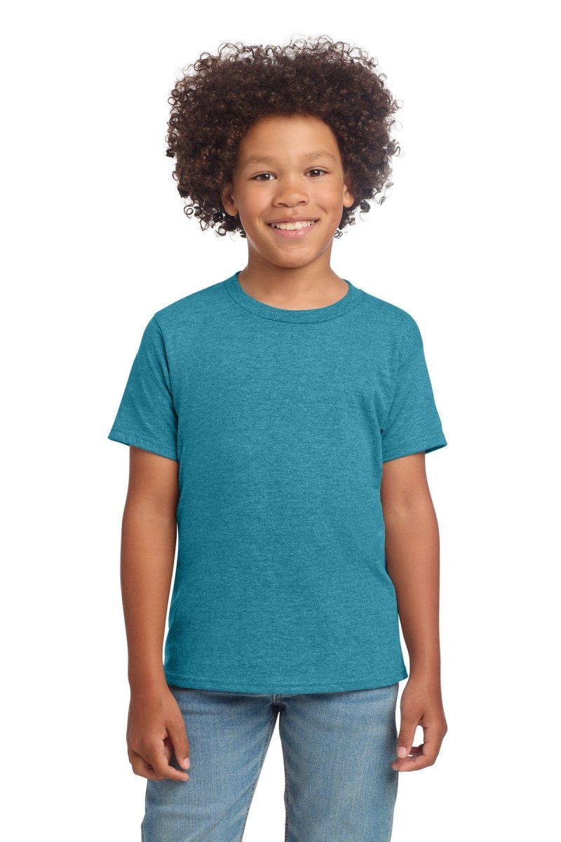Gildan Youth Softstyle ® T-Shirt 64000B - Gildan 64000B Heather Galapagos Blue S Short Sleeve T-Shirts