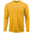 Mens Long Sleeve Moisture Wicking Athletic Shirts in Mens Sizes XS-4XL - Gold Activewear DRI-EQUIP Gold X-Small