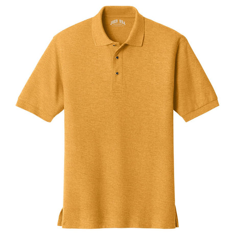 Mens Classic Silk Touch Polo Shirts in 36 Colors and Sizes: XS-6XL-Gold Polos/Knits Joe's USA Gold X-Small