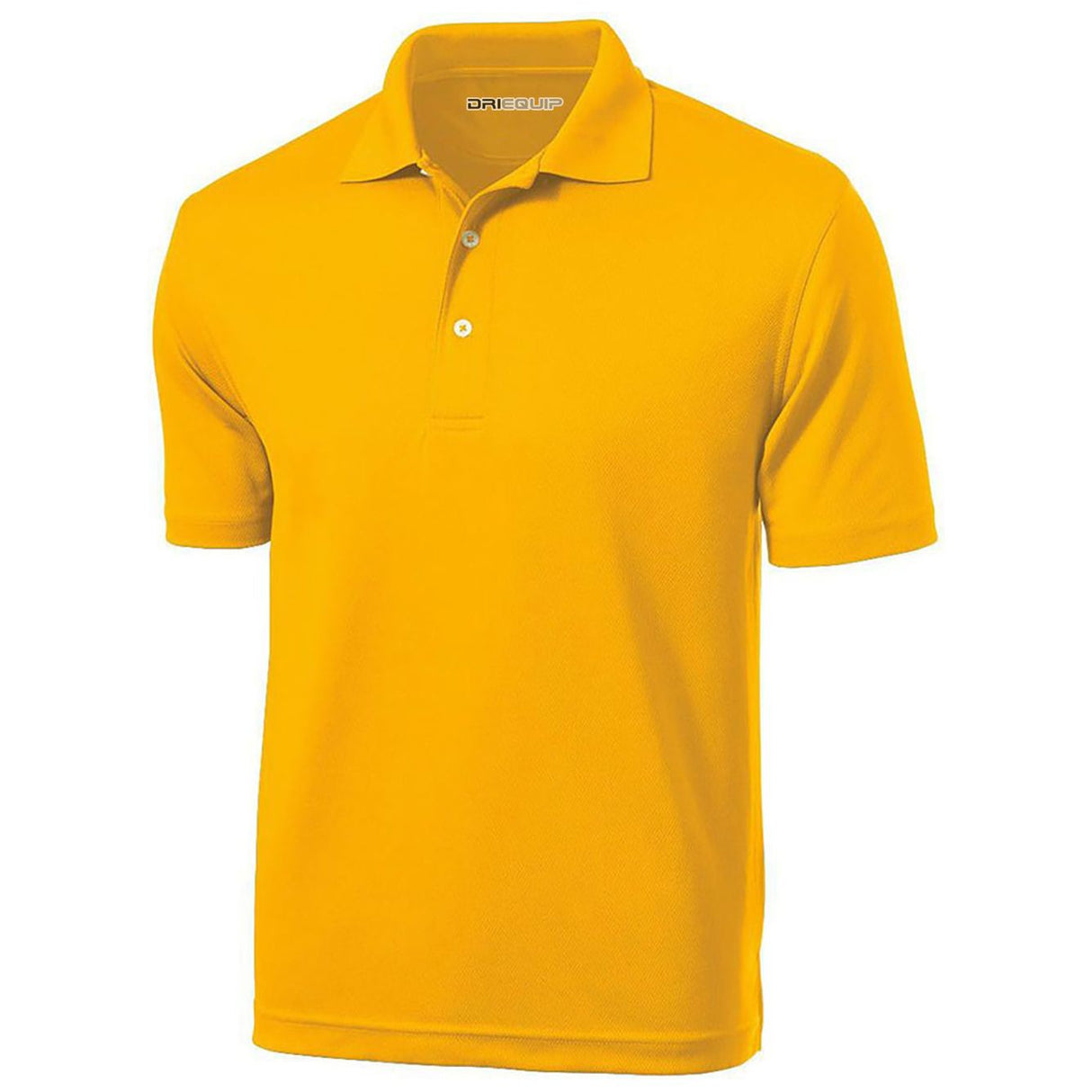 Mens Moisture Wicking Micropique Golf Polos - Gold DRI-EQUIP Gold Small