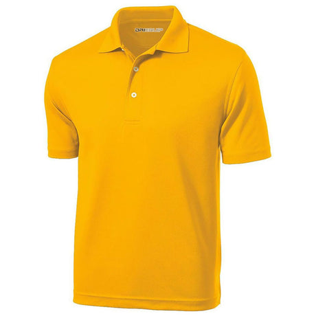 Mens Moisture Wicking Micropique Golf Polos - Gold DRI-EQUIP Gold Small