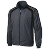 Joe's USA Men's Colorblock Raglan Jacket DRI-EQUIP X-Small Black/Graphite