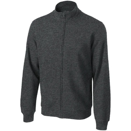 Mens Full-Zip Sweatshirt DRI-EQUIP X-Small Graphite Heather