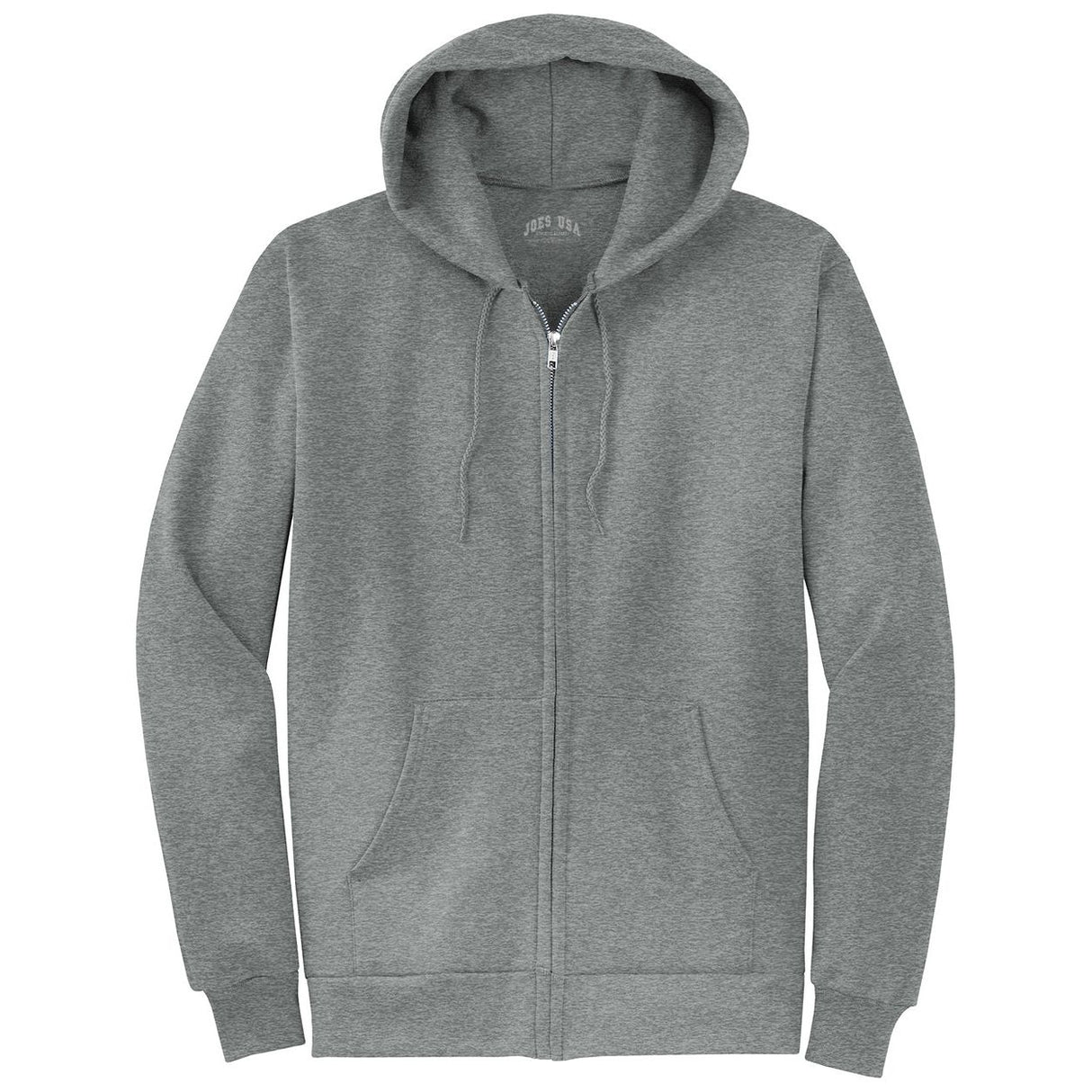 Wholesale Mens Heavy Blend Full-Zip Hooded Sweatshirt-GraphiteHeather Sweatshirts/Fleece Joe's USA Graphite Heather S