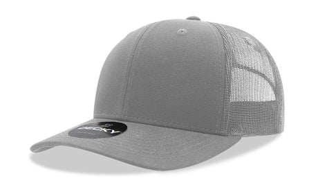 Decky 6 Panel Mid Profile Structured Cotton Blend Trucker | Decky 6021