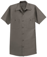 Men's Long Size, Short Sleeve Industrial Work Shirt