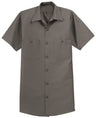 Men's Long Size, Short Sleeve Industrial Work Shirt