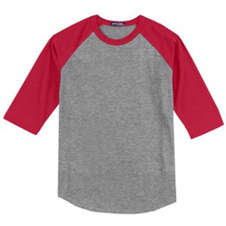 Youth Colorblock Raglan Jersey DRI-EQUIP Youth Long Sleeve Shirts