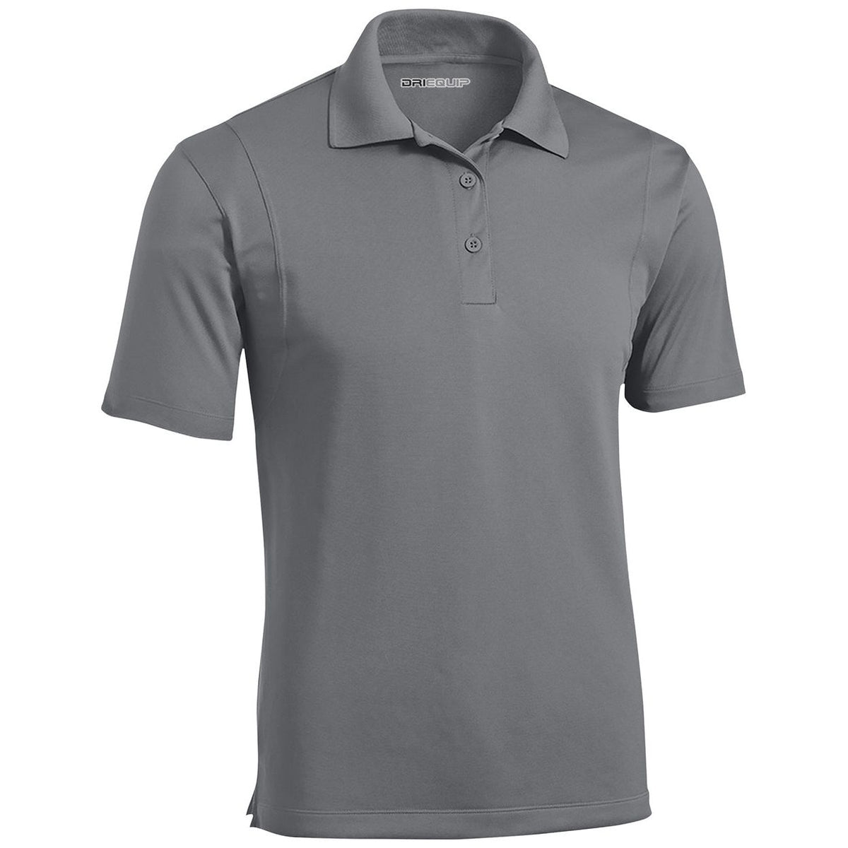 Mens Moisture Wicking Micropique Golf Polos DRI-EQUIP Grey Concrete