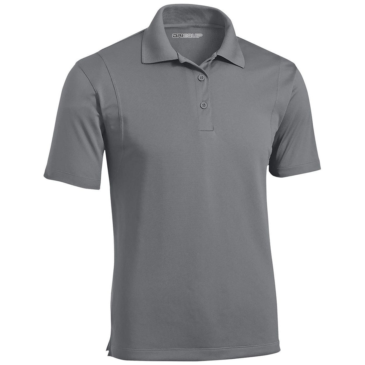 Mens Moisture Wicking Micropique Golf Polos - Grey Concrete DRI-EQUIP Grey Concrete Small