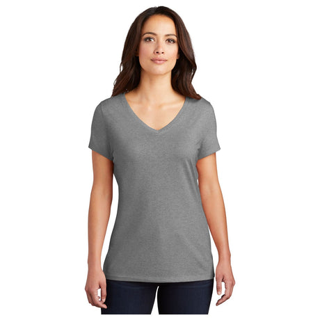 District® Women’s Perfect Tri® V-Neck Tee DM1350L - Grey Frost Women's District Grey Frost X-Small