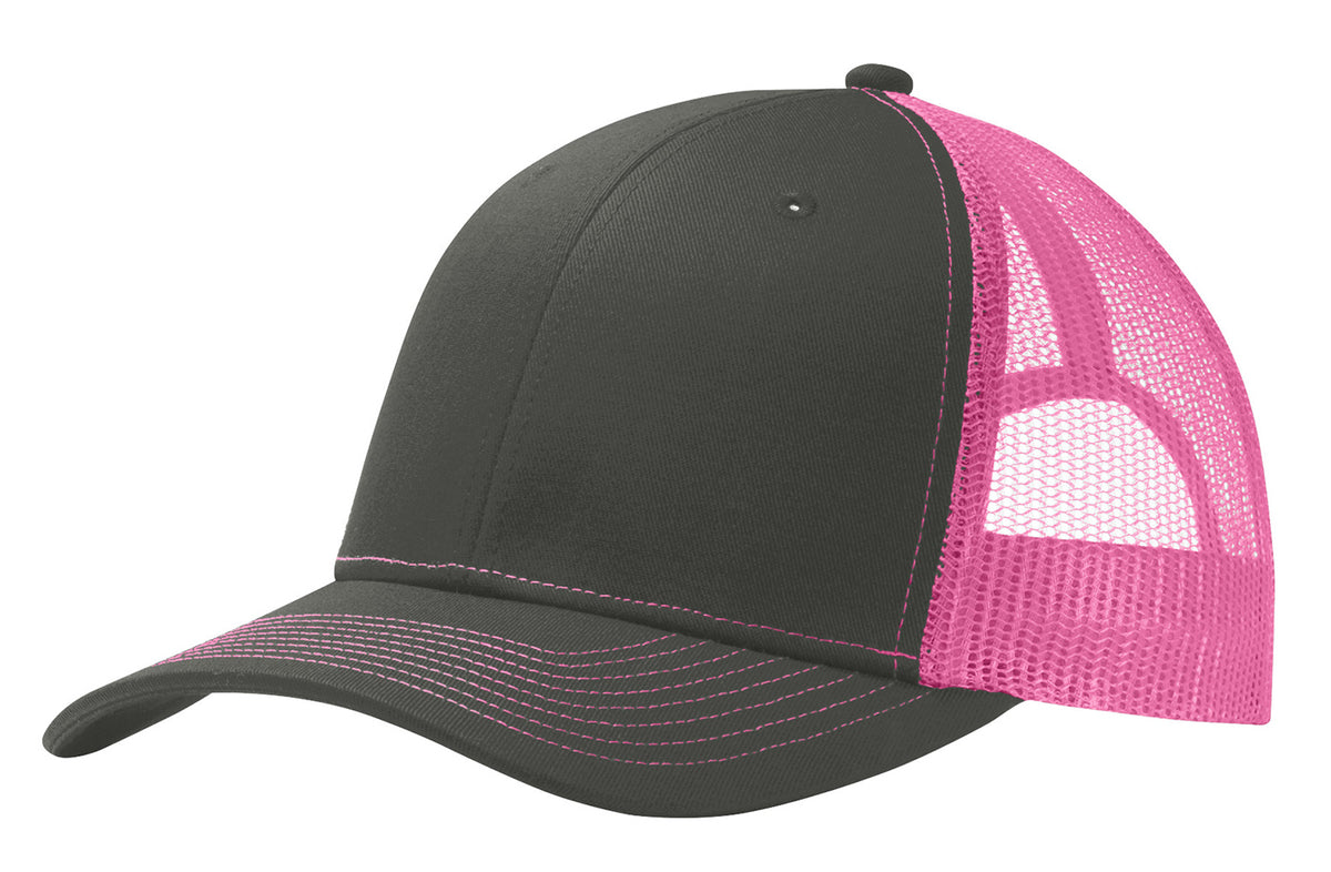 Joe's USA Snapback Trucker Cap – Mesh Back Curved Bill Hat