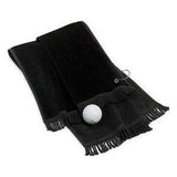 Grommeted Hand Towel Black Classic Towels