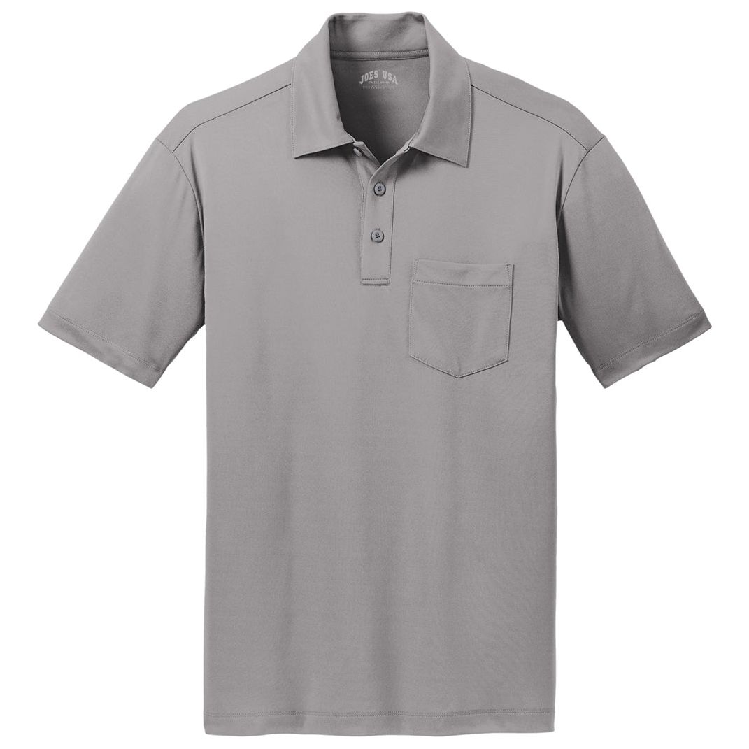 Silk Touch Performance Pocket Polo Polos/Knits Joe's USA Gusty Grey X-Small