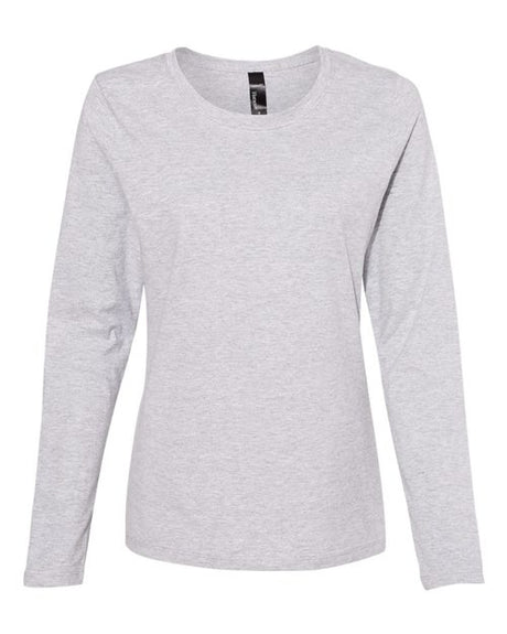 Hanes Women's Perfect - T Long Sleeve Scoopneck T-Shirt - Hanes S04LS Black 4XL Short Sleeve T-Shirts