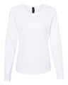 Hanes Women's Perfect - T Long Sleeve Scoopneck T-Shirt - Hanes S04LS White 5XL Short Sleeve T-Shirts