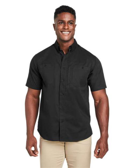 Harriton Men's Advantage IL Short Sleeve Work Shirt - Harriton M585 Black S
