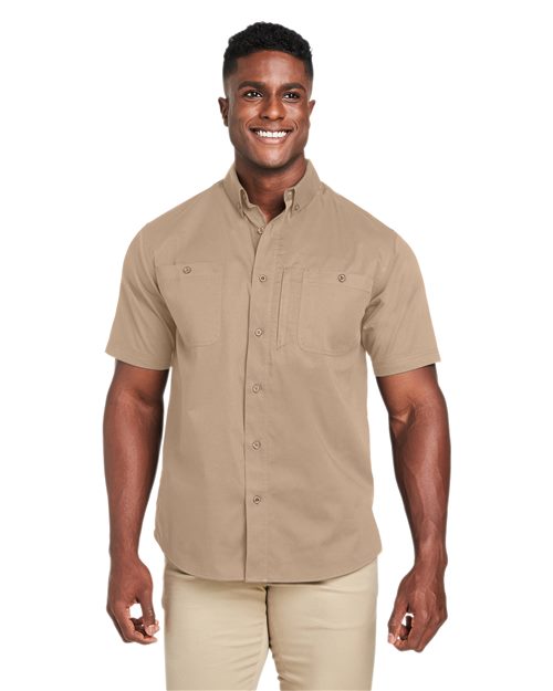 Harriton Men's Advantage IL Short Sleeve Work Shirt - Harriton M585 Black S