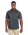 Harriton Men's Advantage IL Short Sleeve Work Shirt - Harriton M585 Dark Charcoal S