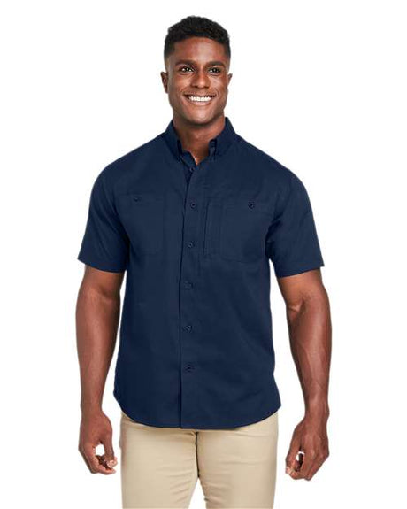 Harriton Men's Advantage IL Short Sleeve Work Shirt - Harriton M585 Dark Navy S