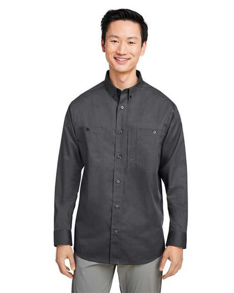 Harriton Men's Advantage IL Workshirt - Harriton M585L Dark Charcoal S
