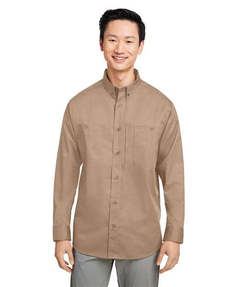 Harriton Men's Advantage IL Workshirt - Harriton M585L Khaki S