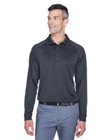 Harriton Men's Advantage Long Sleeve Tactical Polo - Harriton M211L Black XS