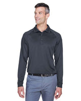 Harriton Men's Advantage Long Sleeve Tactical Polo - Harriton M211L Dark Charcoal XS