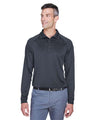 Harriton Men's Advantage Long Sleeve Tactical Polo - Harriton M211L Dark Charcoal XS