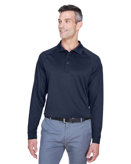 Harriton Men's Advantage Long Sleeve Tactical Polo - Harriton M211L Dark Navy XS