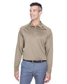 Harriton Men's Advantage Long Sleeve Tactical Polo - Harriton M211L Desert Khaki XS