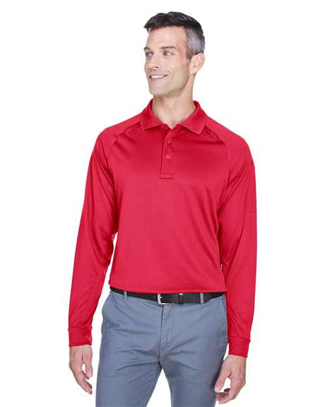 Harriton Men's Advantage Long Sleeve Tactical Polo - Harriton M211L Red XS