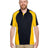 Harriton Men's Advantage Snag Protection Plus IL Colorblock Polo - Harriton M385 Black/ Sunray Yellow/ Dark Charcoal S