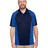 Harriton Men's Advantage Snag Protection Plus IL Colorblock Polo - Harriton M385 Dark Navy/ True Royal/ Dark Charcoal S