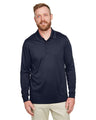 Harriton Men's Advantage Snag Protection Plus IL Long Sleeve Polo - Harriton M348L Dark Navy S