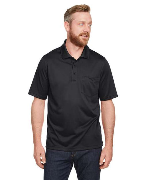 Harriton Men's Advantage Snag Protection Plus IL Pocket Polo - Harriton M348P Black S