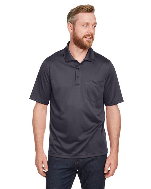 Harriton Men's Advantage Snag Protection Plus IL Pocket Polo - Harriton M348P Black S